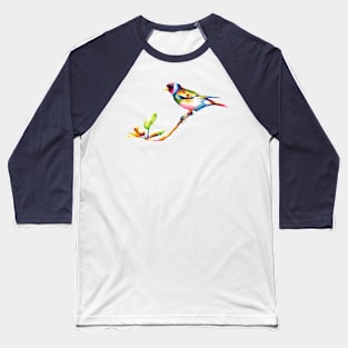 stieglitz bird in Pop Art Baseball T-Shirt